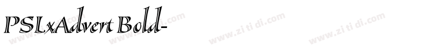 PSLxAdvert Bold字体转换